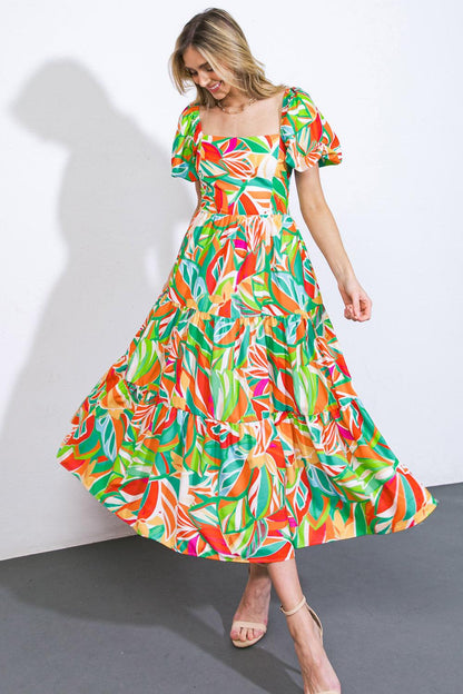 LONG LOST LOVER WOVEN MIDI DRESS Flying Tomato