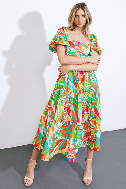 LONG LOST LOVER WOVEN MIDI DRESS Flying Tomato