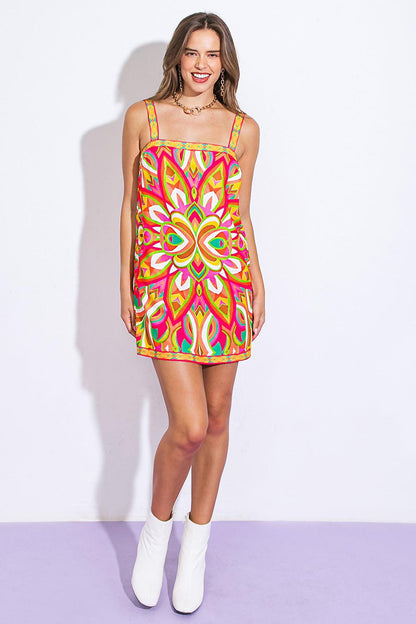 BEST OF DAYS WOVEN MINI DRESS Flying Tomato