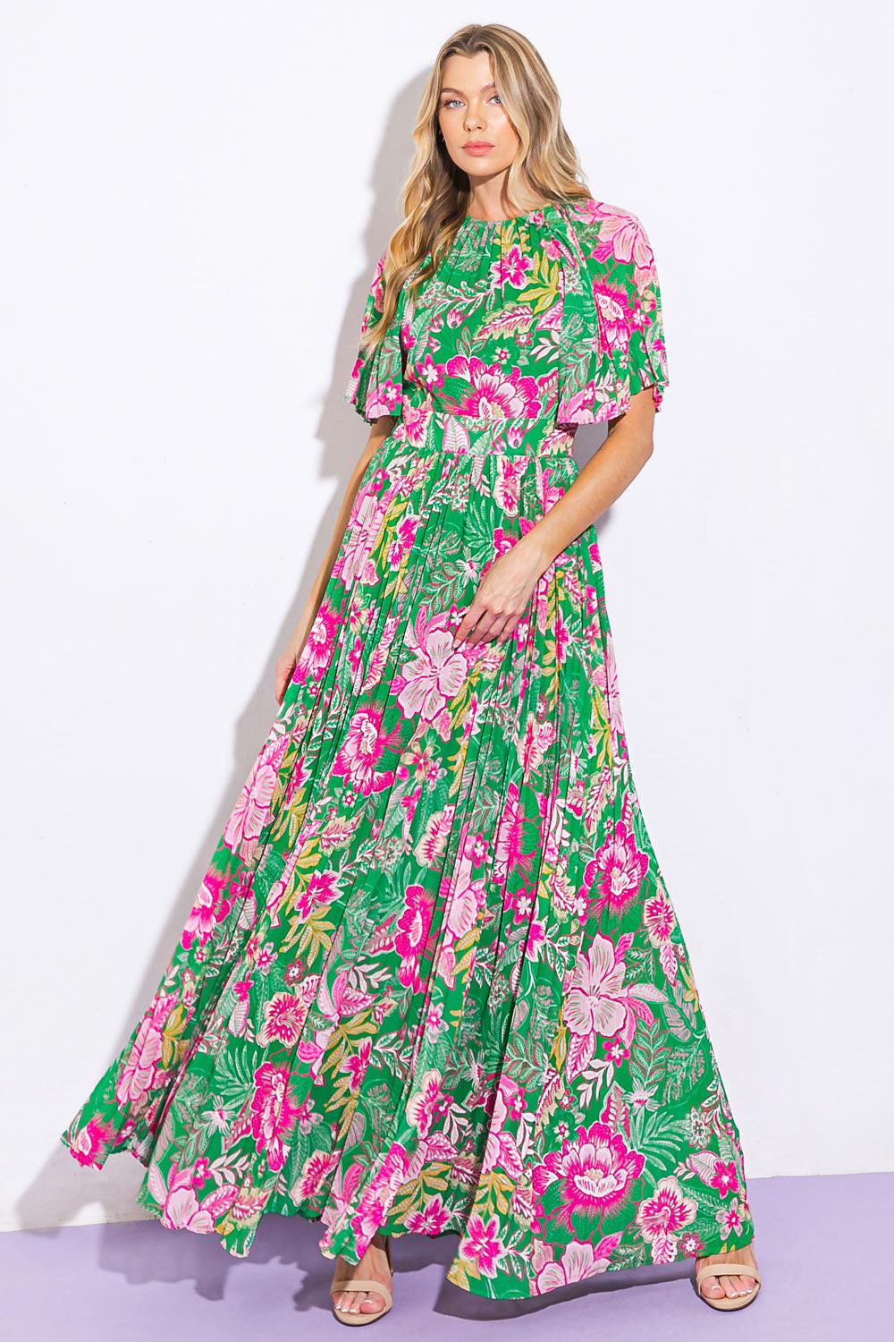 ALL NIGHT REVIVAL WOVEN MAXI DRESS Flying Tomato
