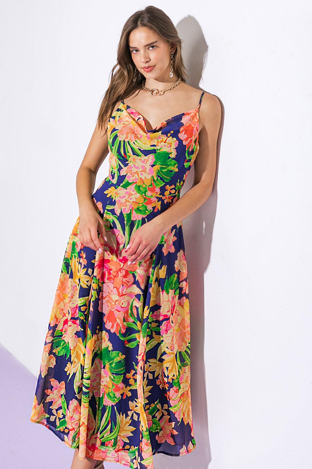 SWEETEST SOUL WOVEN MIDI DRESS Flying Tomato