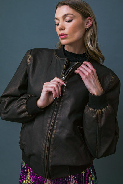 MY GREATEST JOY LEATHER JACKET Flying Tomato