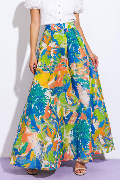 COASTAL CHIC WOVEN MAXI SKIRT Flying Tomato