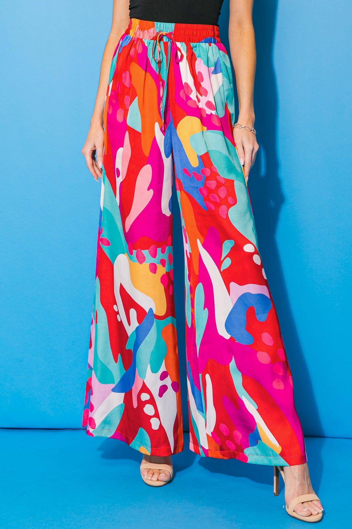 CANCUN GETAWAY SATIN PANTS Flying Tomato
