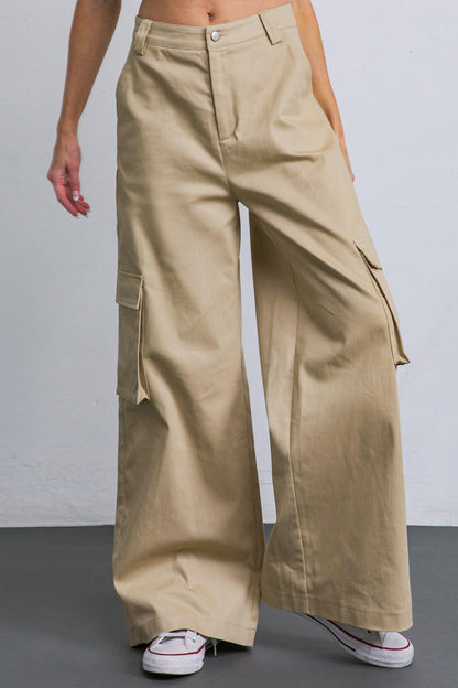 ADORABLE POSH WOVEN CARGO PANTS Flying Tomato