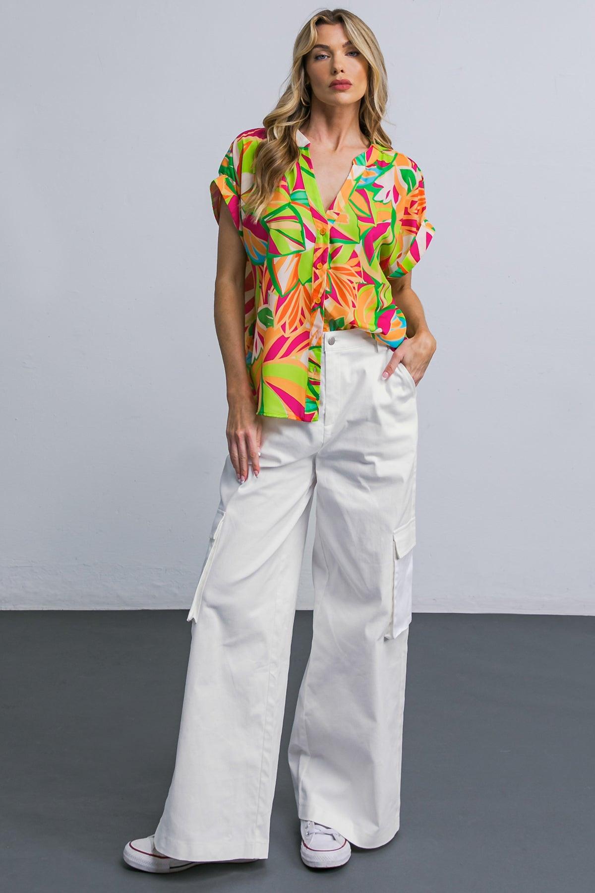ADORABLE POSH WOVEN CARGO PANTS Flying Tomato