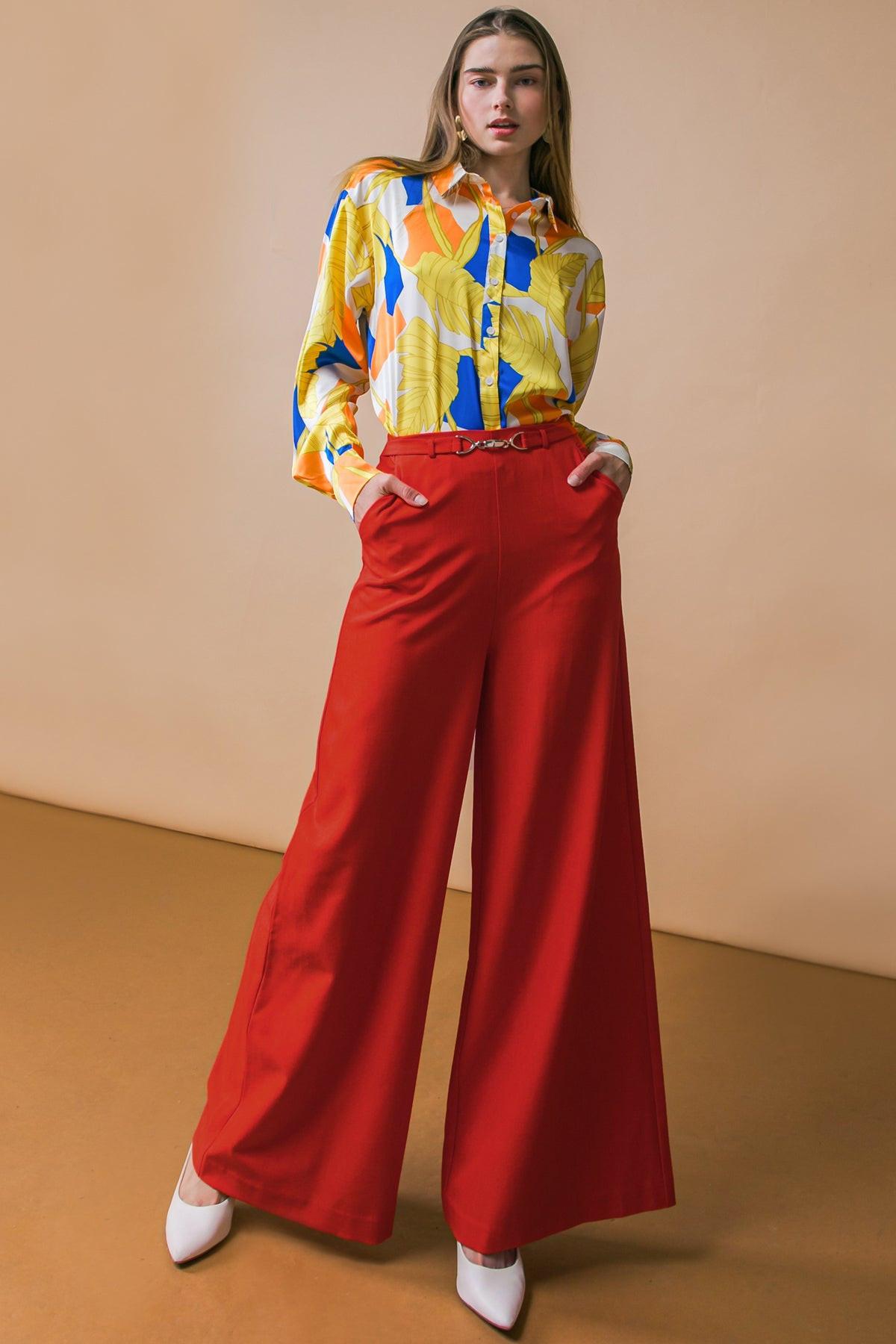 SWEET FEELINGS WOVEN PANTS Flying Tomato