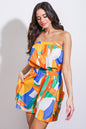 VIVID IMAGINATION WOVEN ROMPER Flying Tomato