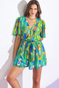 IN MY HAPPY PLACE WOVEN ROMPER Flying Tomato