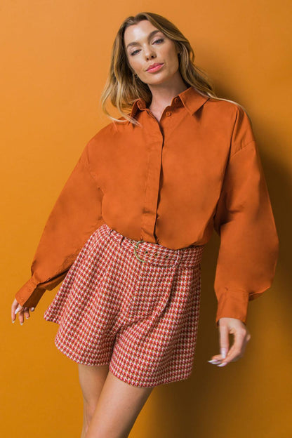 STATE OF SUCCESS POPLIN TOP Flying Tomato