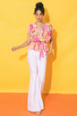 FADED VIEW WOVEN TOP Flying Tomato