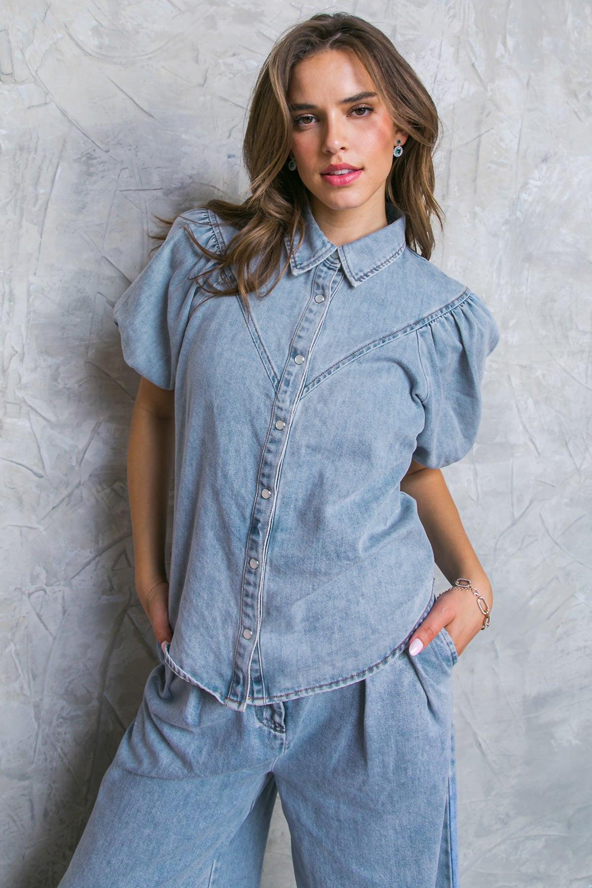 BE MY BABY ACID WASHED TOP Flying Tomato