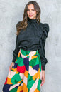 STOLEN GLANCES SATIN TOP Flying Tomato