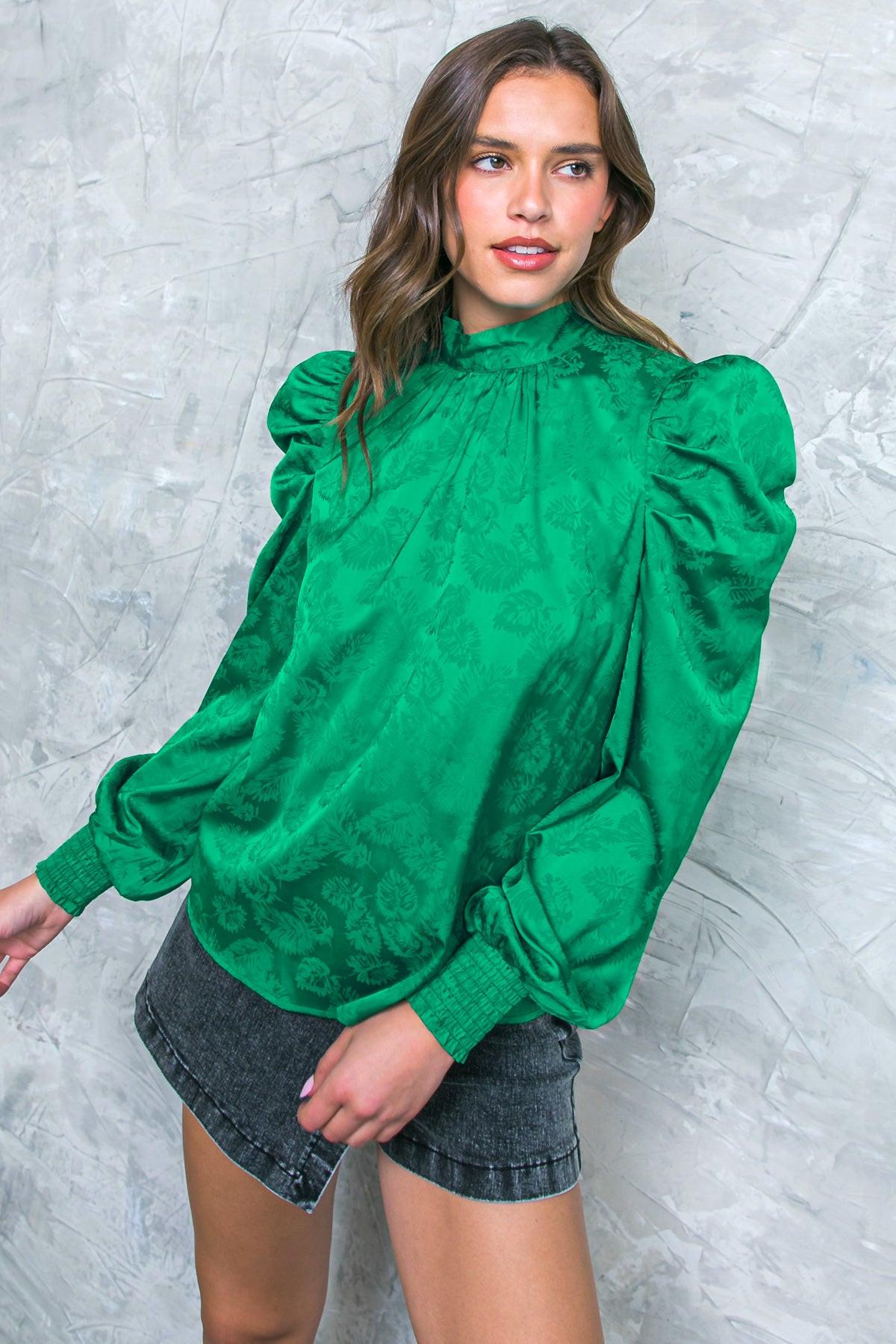 STOLEN GLANCES SATIN TOP Flying Tomato