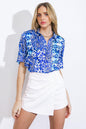 BEAUTIFUL BORDERS WOVEN TOP Flying Tomato