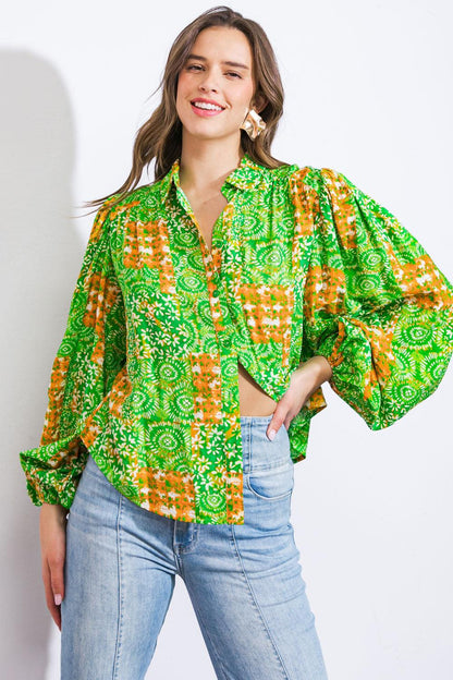 ALL OF MY LOVE WOVEN TOP Flying Tomato