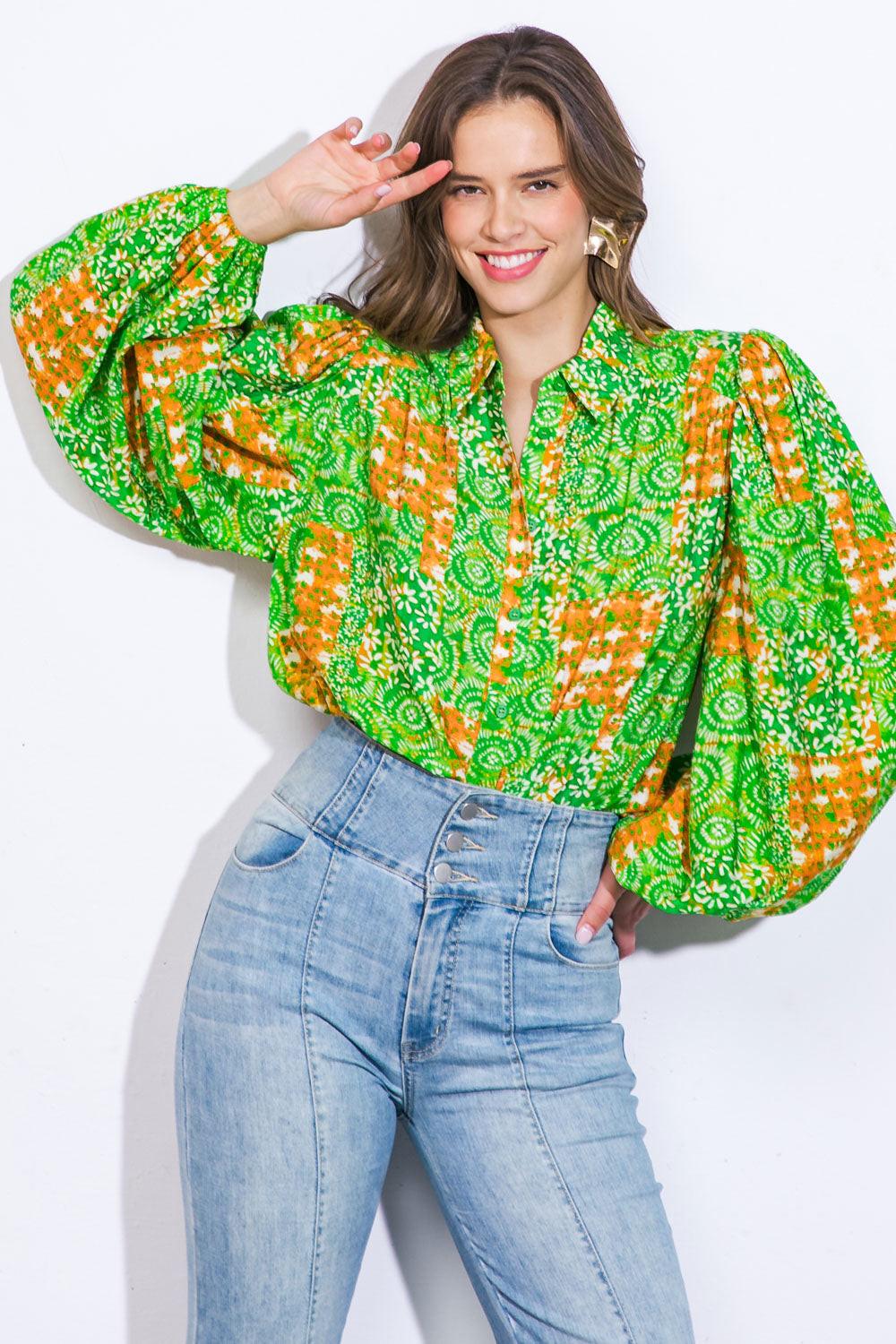 ALL OF MY LOVE WOVEN TOP Flying Tomato