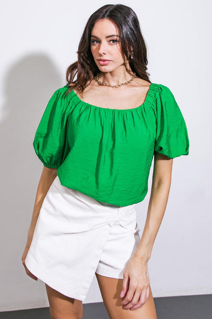 CALL TO ACTION WOVEN TOP Flying Tomato