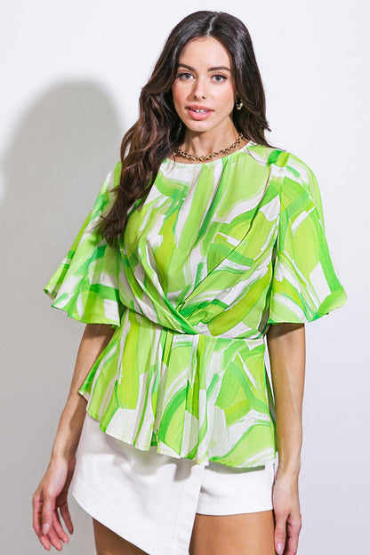 EASY TO SAY WOVEN TOP Flying Tomato