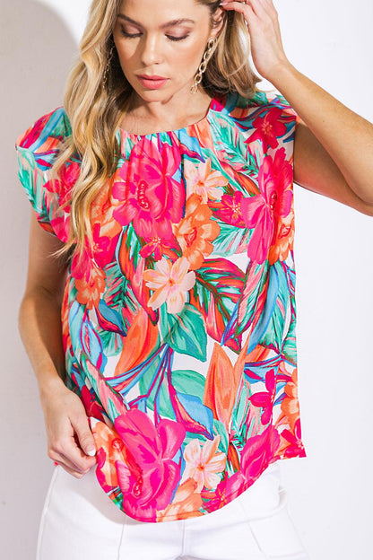 OUT FOR THE DAY WOVEN TOP Flying Tomato