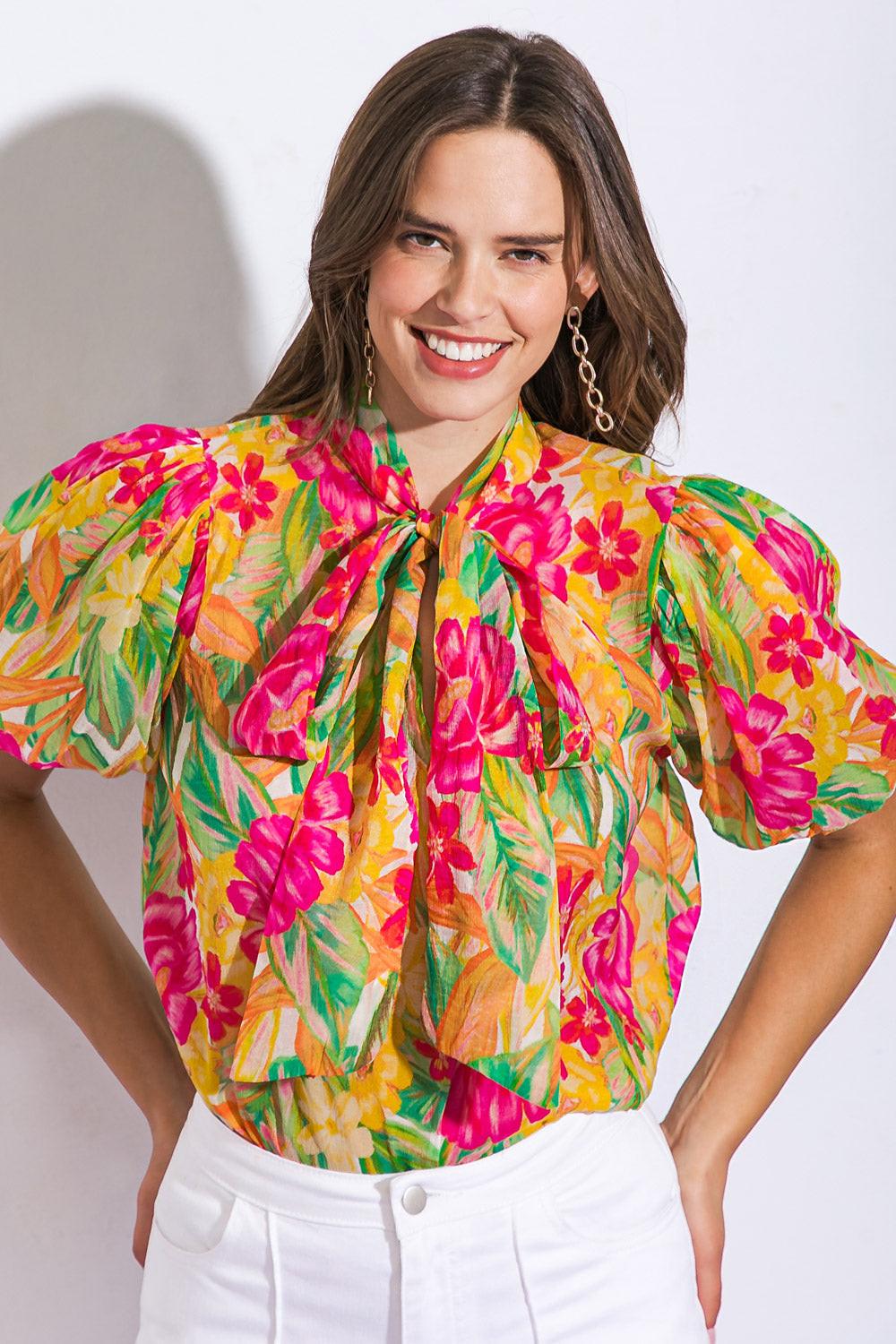 DAY DOWNTOWN WOVEN TOP Flying Tomato