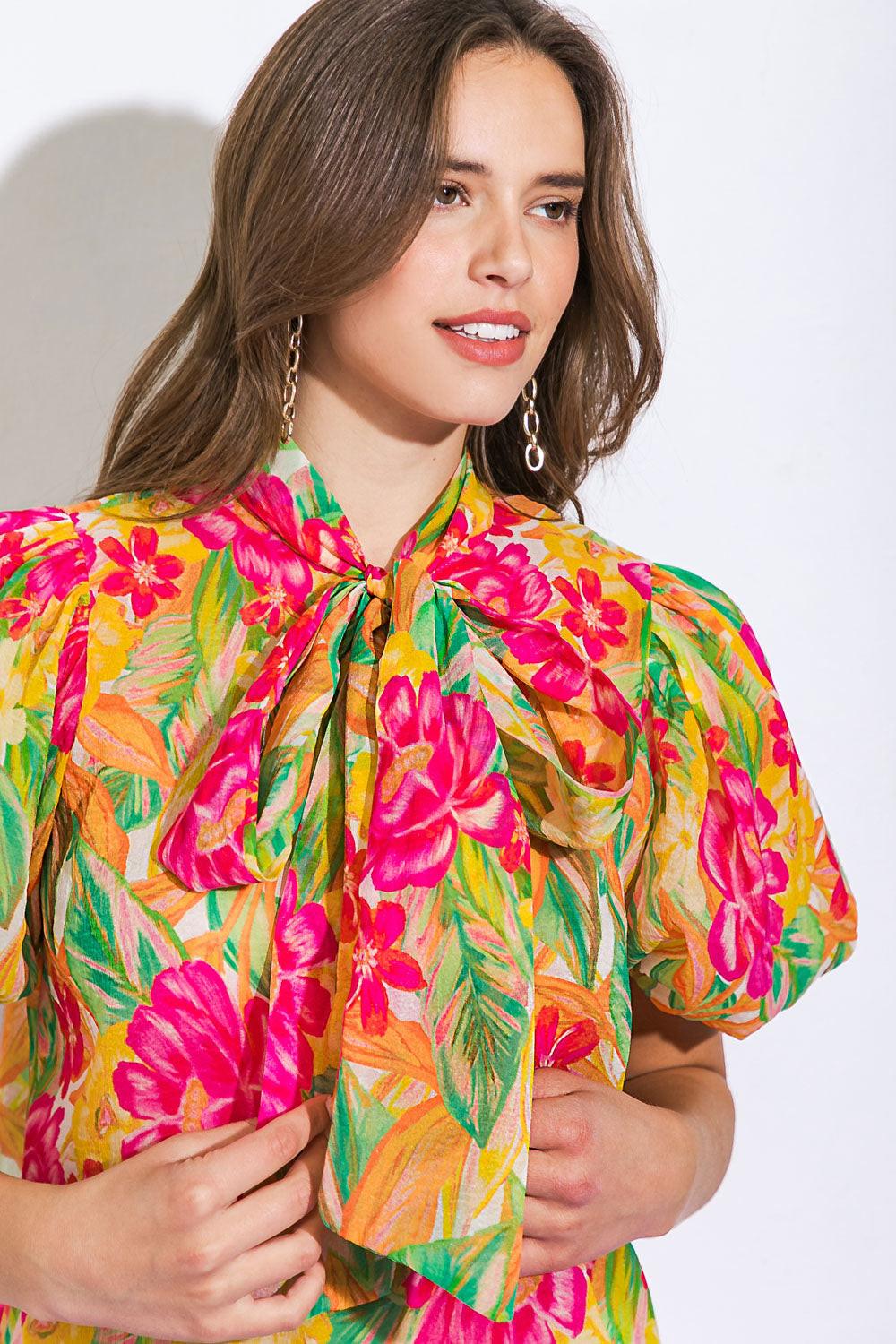 DAY DOWNTOWN WOVEN TOP Flying Tomato
