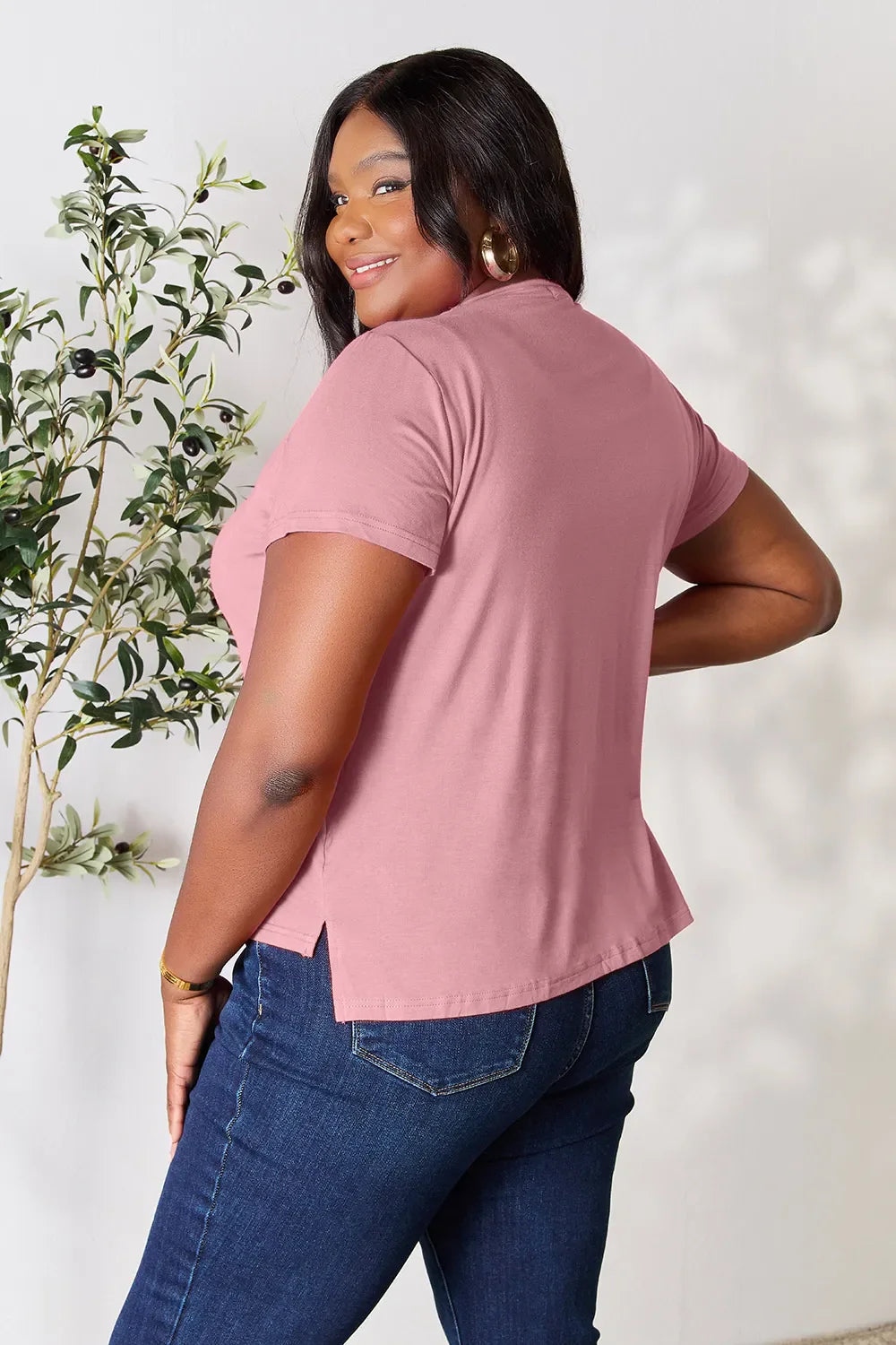 Basic Bae Full Size Round Neck Short Sleeve T-Shirt West2East Surf