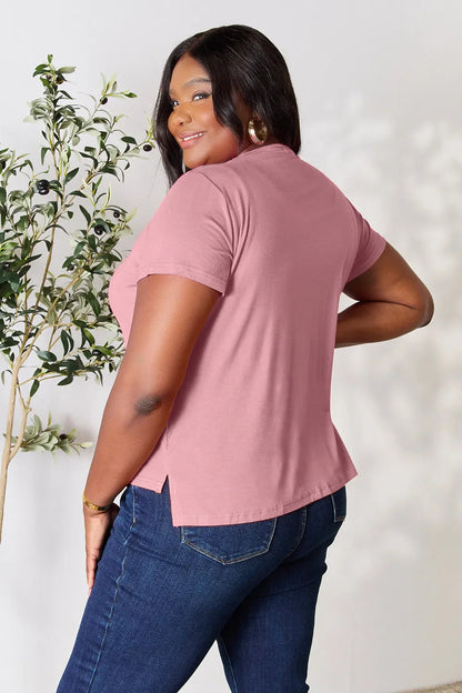 Basic Bae Full Size Round Neck Short Sleeve T-Shirt West2East Surf