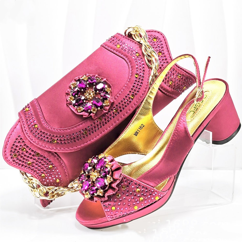 Evening Party With Rhinestone Pointed Toe Shoes Hand Bag Suit See size chart under “more details” The Fashion Celestial