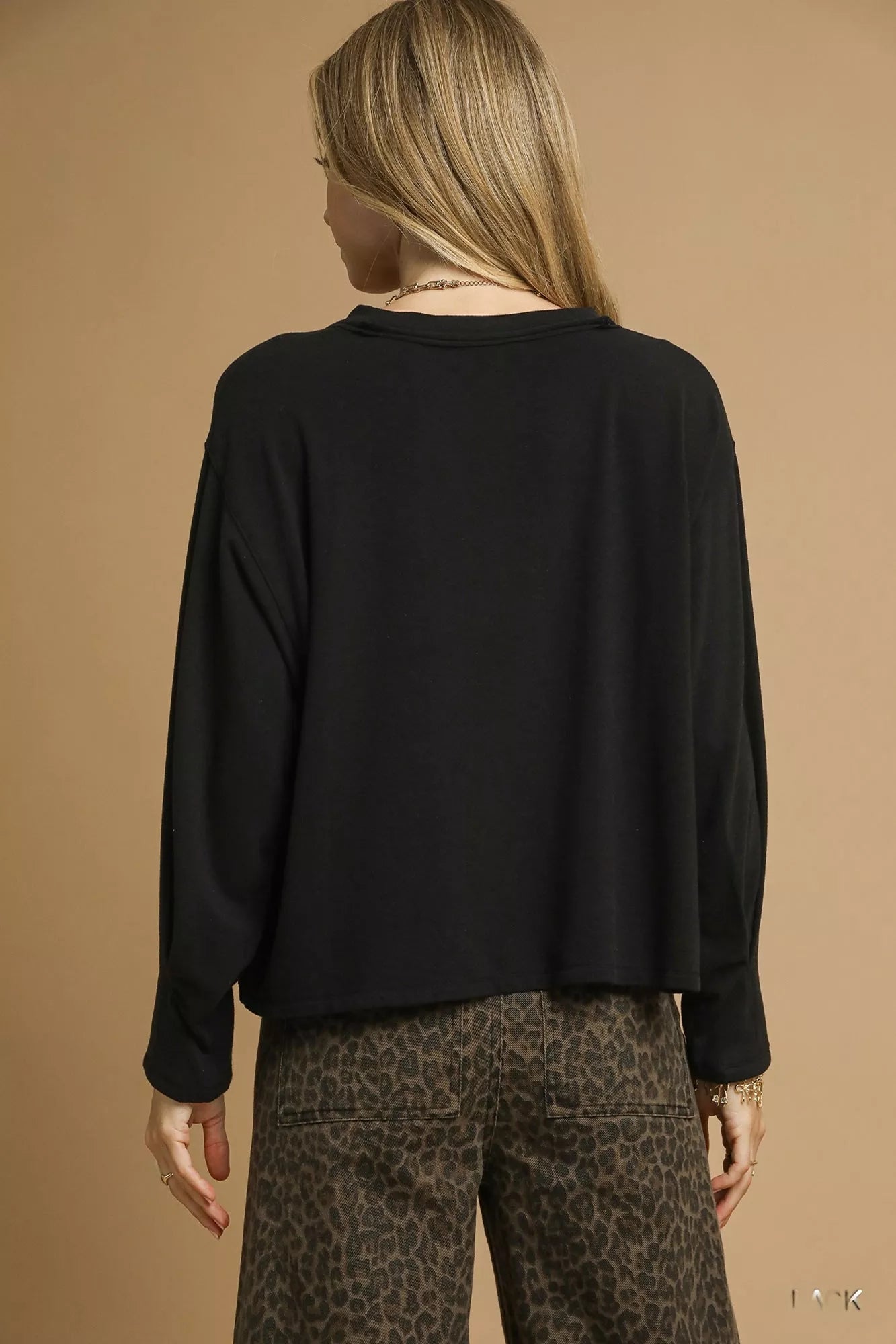Umgee Brushed Fleeve Crewneck Top West2East Surf