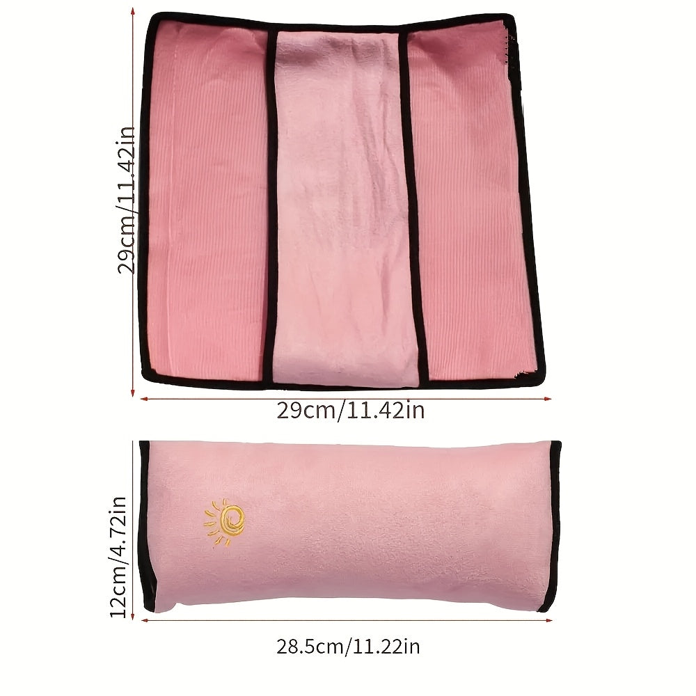 1pc Car Automotive Seat Belt Cover Shoulder Cover Seat Belt Holder Cute Lengthened And Thickened Plush Safety Belt Shoulder Cover, Car Safety Shoulder Guard, Seat Belt Adjustment Retainer, Anti-Strangle Neck Seat Belt NovaCart