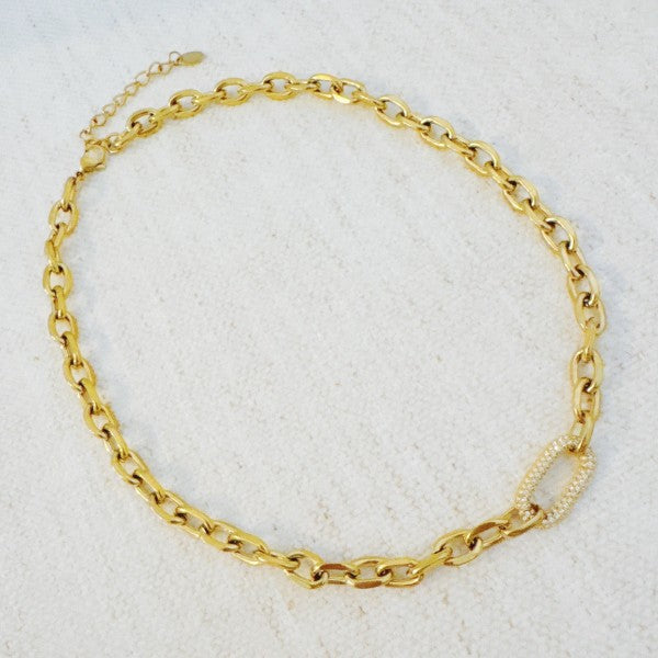 Pave Lock Chain Necklace Shop Style & More | Fresh Looks, Everyday Deals & Free Shipping