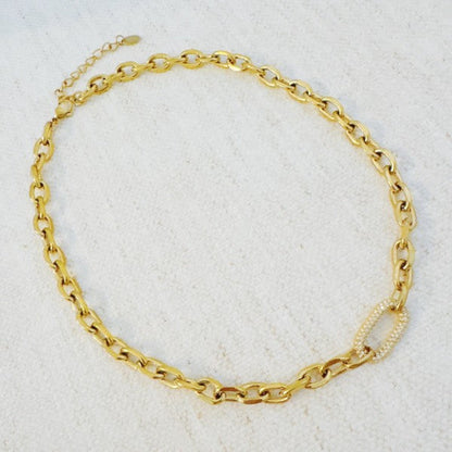 Pave Lock Chain Necklace Shop Style & More | Fresh Looks, Everyday Deals & Free Shipping