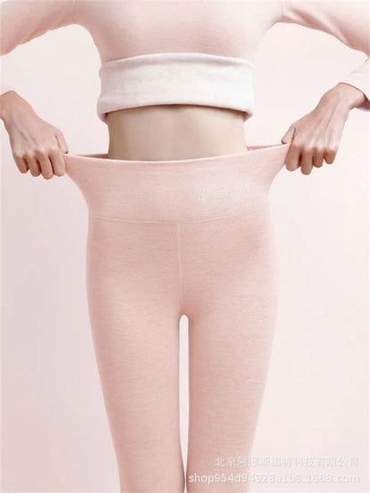 Women’s Fleece-Lined High-Waist Shark Leggings FitiqueFit