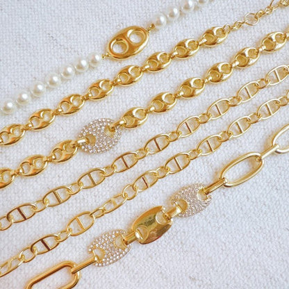 Golden Bit Linked Longer Chain Necklace Shop Style & More | Fresh Looks, Everyday Deals & Free Shipping