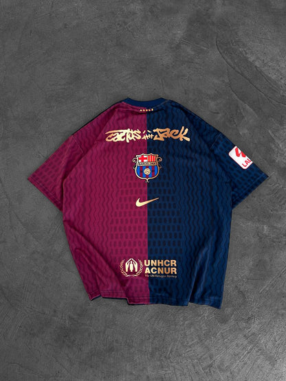 Iconic Fusion Two-Tone Athletic Tee – Oversized Streetwear with Team-Inspired Style Withinblack