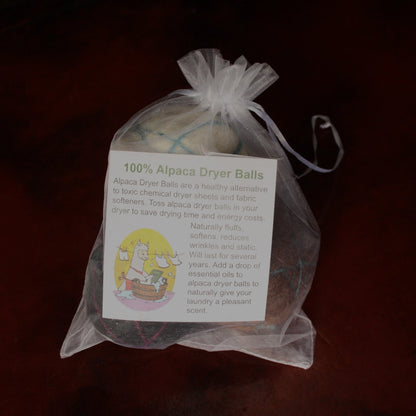 Fancy Decorative Alpaca Dryer Balls Purely Alpaca