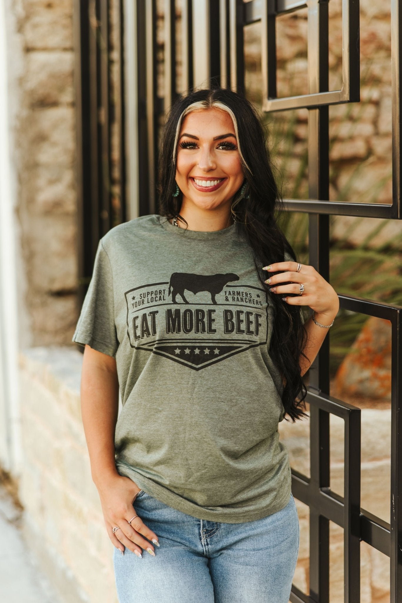 Farmers & Ranchers Eat More Beef Graphic Tee Wild Junkie