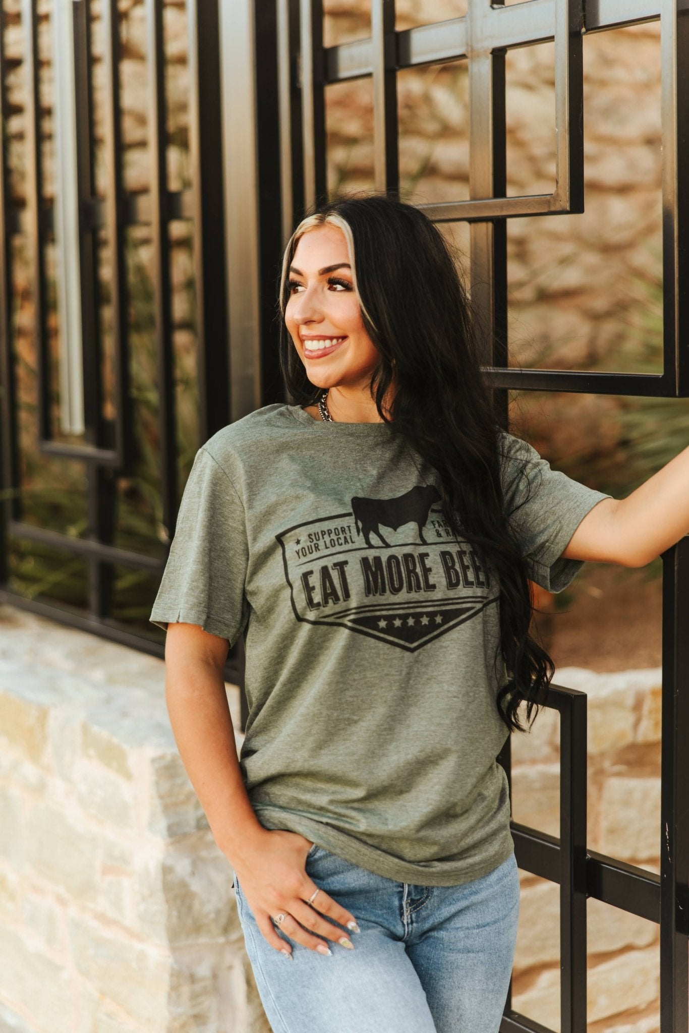 Farmers & Ranchers Eat More Beef Graphic Tee Wild Junkie