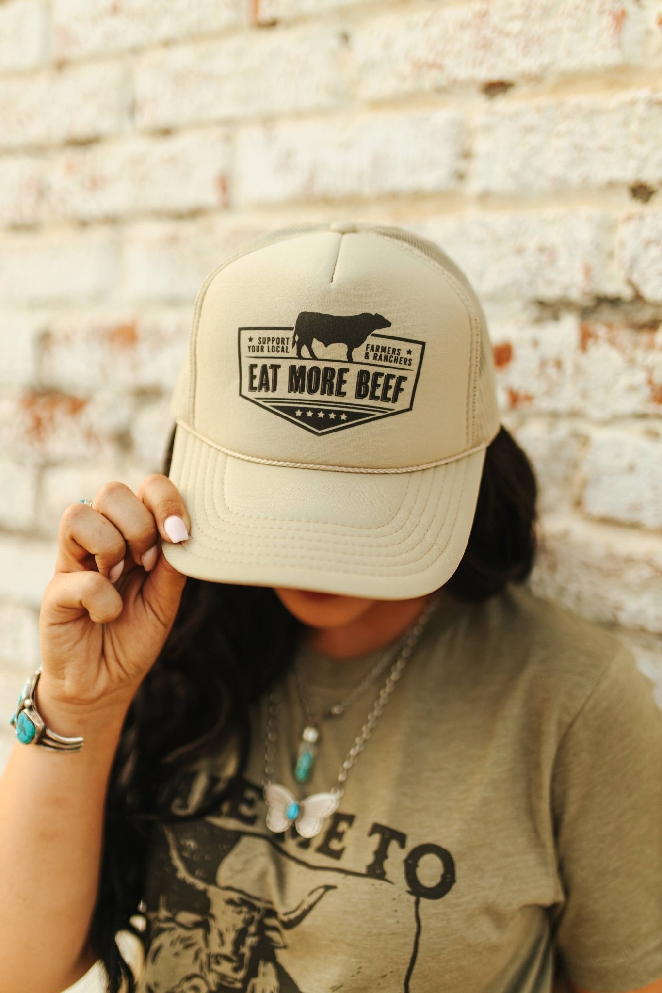 Farmers & Ranchers Eat More Beef Trucker Hat Wild Junkie