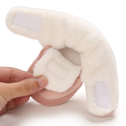 Toddler Baby Girls Booties Plus High Top Slippers Indoor Shoes Crib Shoes First Walker Shoes For Winter NovaCart