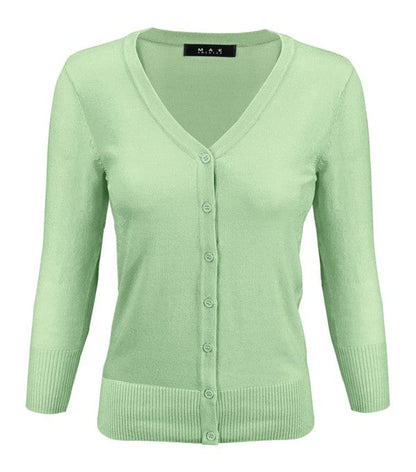 V-Neck Button Down Knit Cardigan Sweater Shop Style & More | Fresh Looks, Everyday Deals & Free Shipping