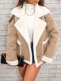 Fashion Polo Collar Plush Jacket Winter Warm Casual Jacket See size chart under “more details” The Fashion Celestial