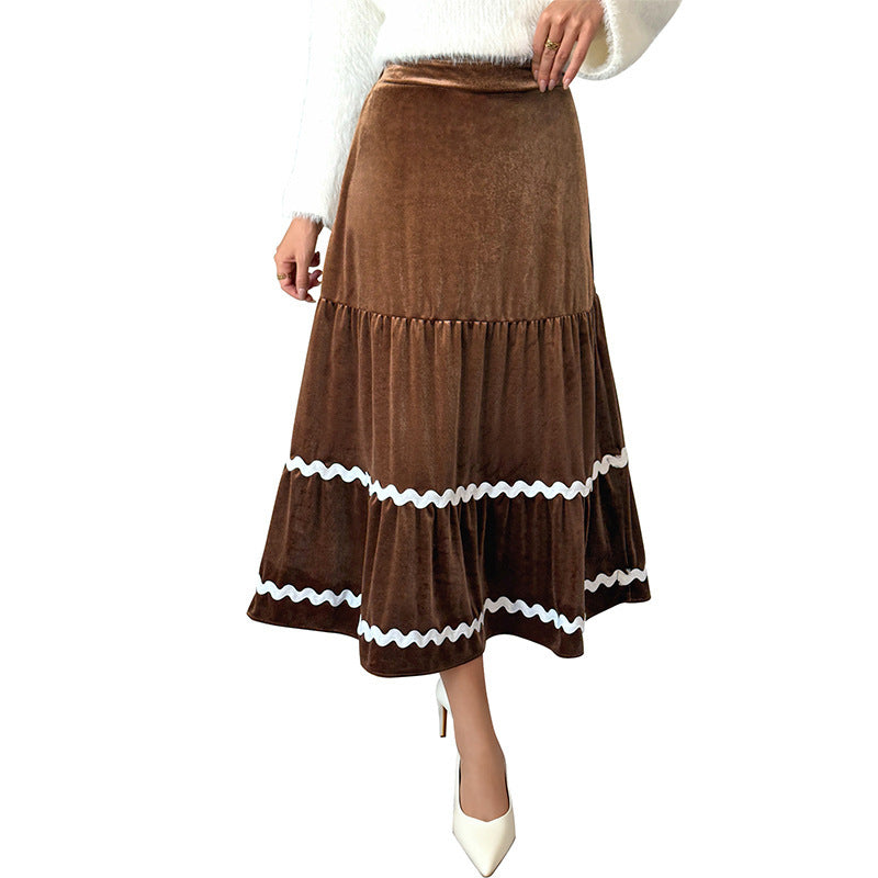 Mid-length Lace Skirt Women's Clothing Grayceful LLC