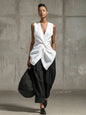 Women's Tie-Front V-Neck Sleeveless Top & Wide-Leg Pants Set FitiqueFit