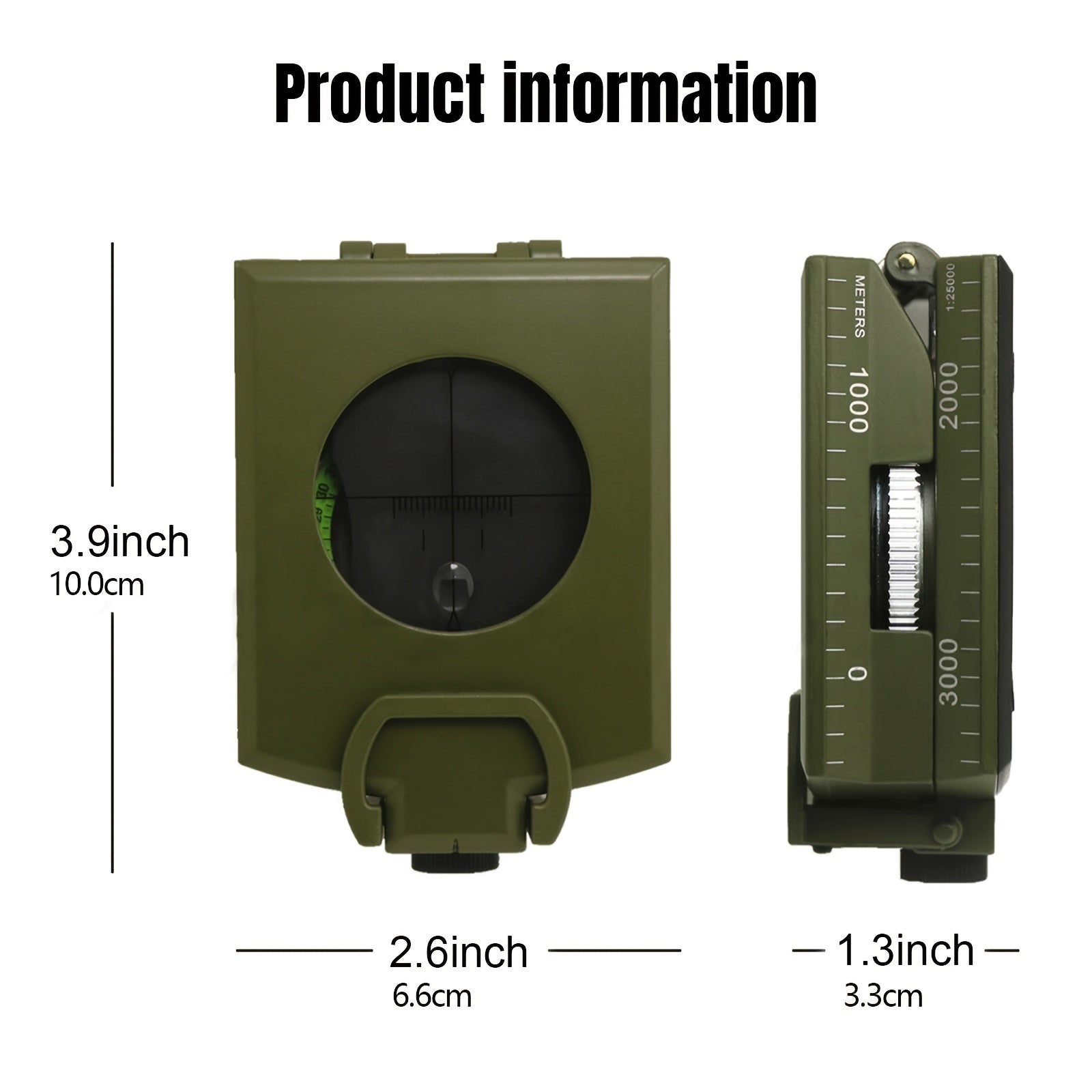 Multifunctional Luminous Dial Waterproof Anti-fog Accurate Compass For Hiking Camp NovaCart
