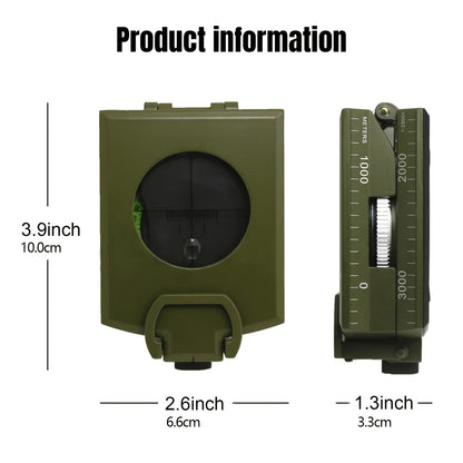 Multifunctional Luminous Dial Waterproof Anti-fog Accurate Compass For Hiking Camp NovaCart