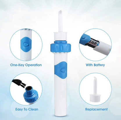 Safety Electric Cordless Vacuum Ear Cleaner Wax Remover Painless Cleaning Tool New Era Fashion LLc