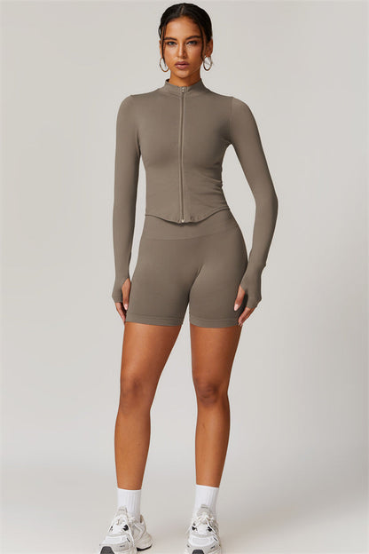 The Delight Jacket Shorts 2-Piece Set Fitglutes Activewear Gymwear Sportswear & Workout Clothes