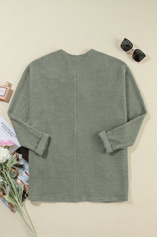 Waffle Knit Open Front Cardigan Shop Style & More | Fresh Looks, Everyday Deals & Free Shipping